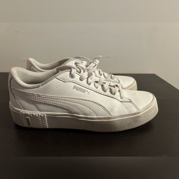 Puma Classic White Sneakers - Picture 1 of 9